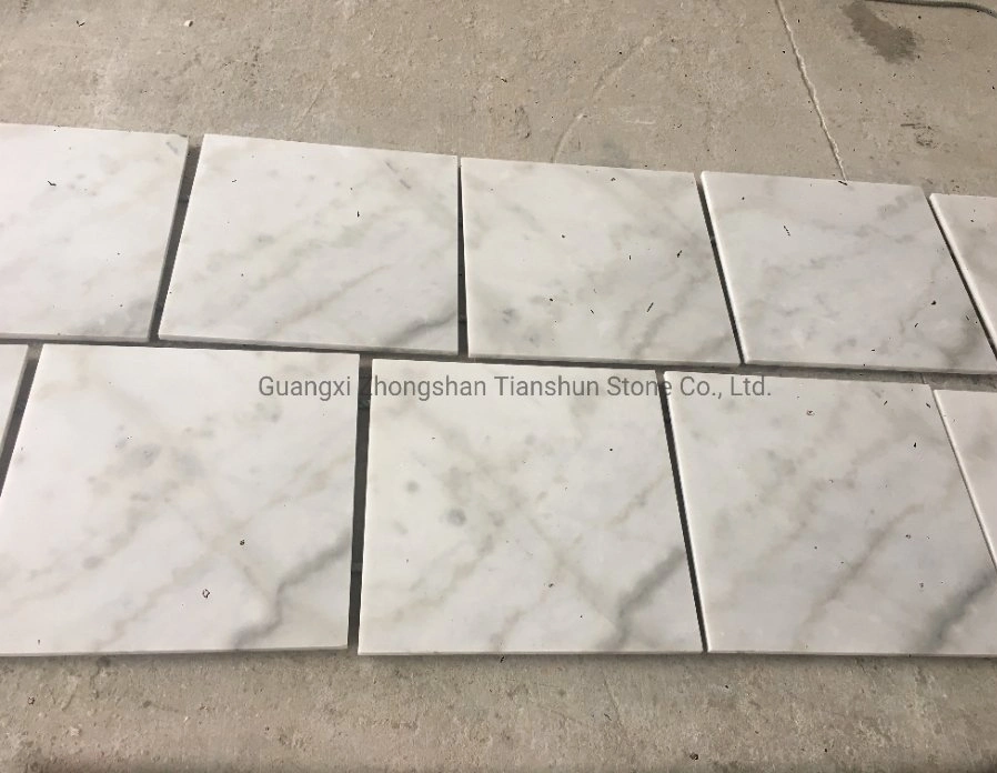 Cheap Price Italian Polished Calacatta  White  Marble  Tile  for Countertop
