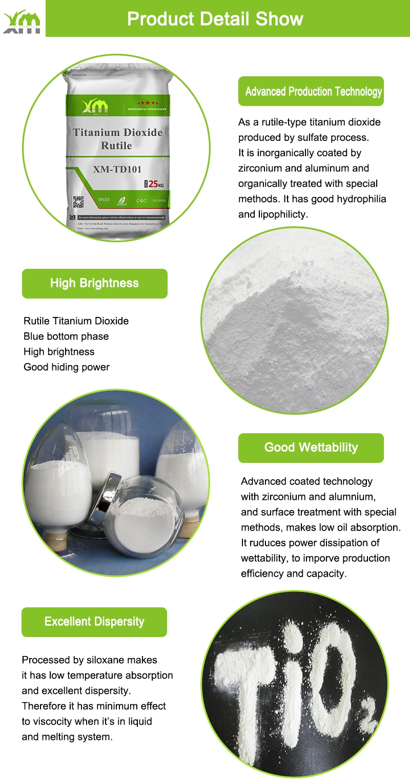 High Quality Ultra White Nano Titanium Dioxide Rutile