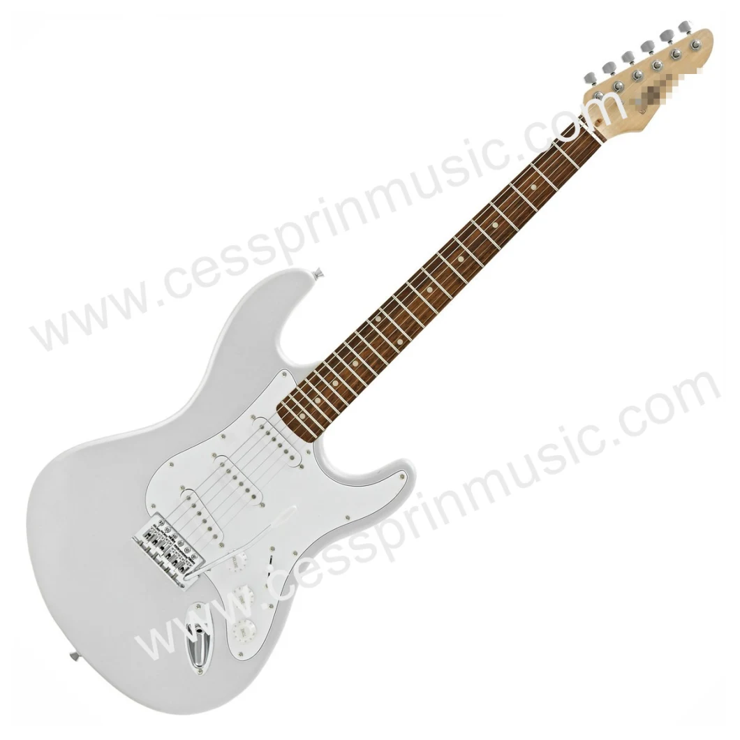 Hot Sell /Electric Guitar/ Lp Guitar /Guitar Supplier/ Manufacturer/Cessprin Music (ST601) Silver