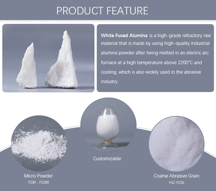 Wfa/ White Fused Alumina Powder for Grinding/Cutting/Polishing White Alumina