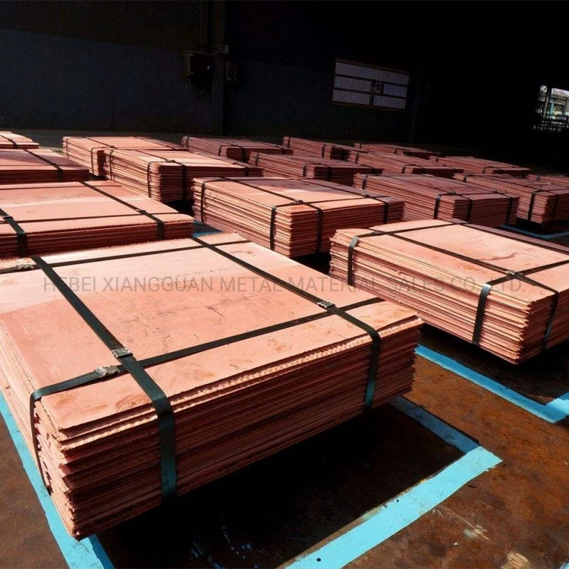 Copper Cathode Copper Plate Electrolytic Copper Sheets 99.99% Copper From Factory