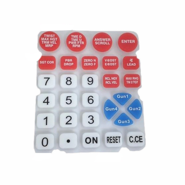 Customized Conductive Single Button Silicone Rubber Keypad with Carbon Pill
