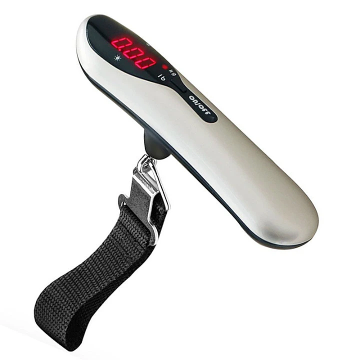 Silver Electronic Digital LCD Display Travel  Luggage  Scale