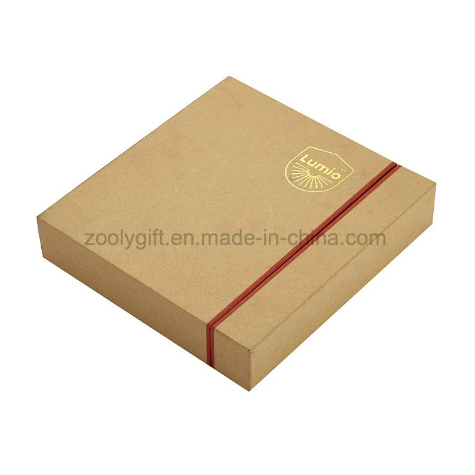Customize Gold Foil Logo Kraft Paper Box Postcard Packaging Box Gift Greeting Card   Photo Box