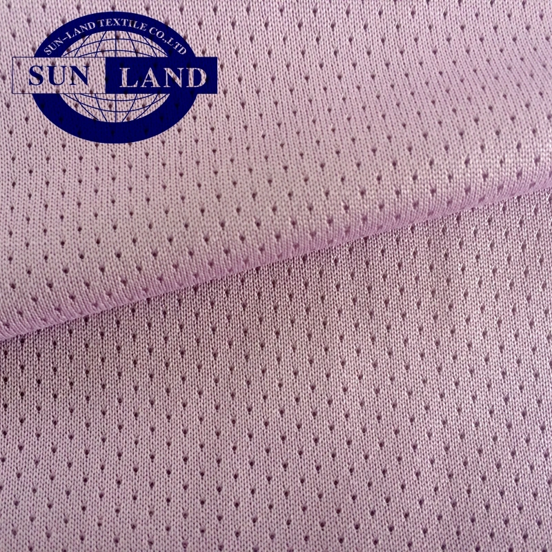Silver Ion Cleancool Knitted Dry Fit Polyester Antibacterial Wicking Single Mesh Fabric for Underwear