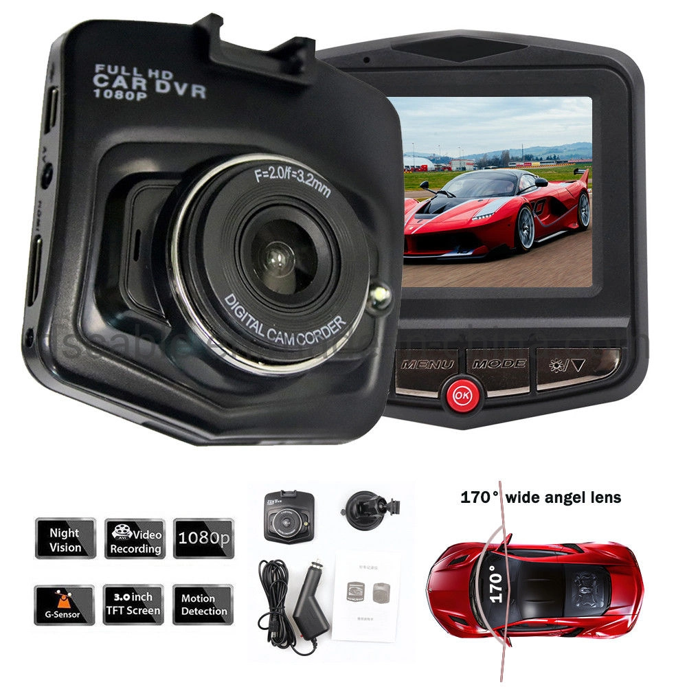 1080P HD Car Camera Audio Recorder Night Vision Dash Cam Mini DVR Video Recorder