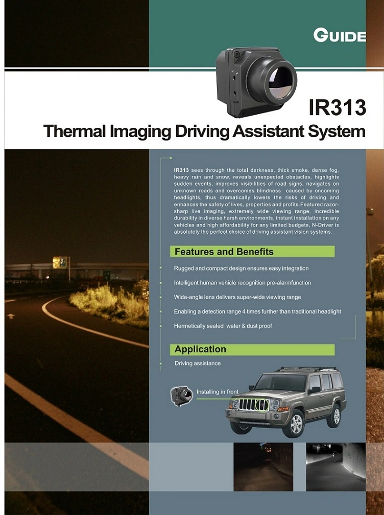 Guide IR313 Thermal Night Vision Infrared Thermal Camera for Car Through Dark, Smock, Fog