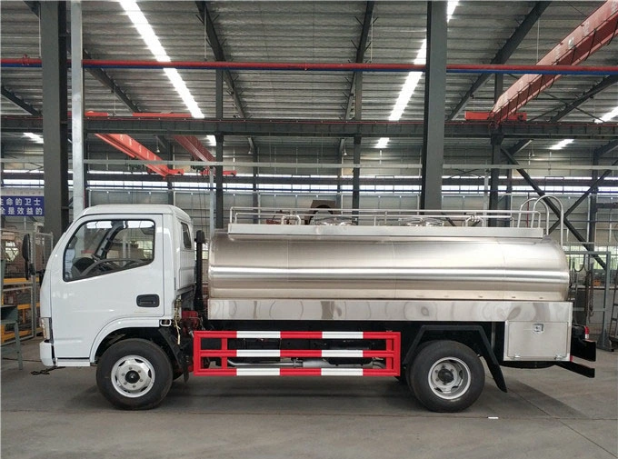Left and Right Hand Drive Steel Milk Tank Truck for Sale
