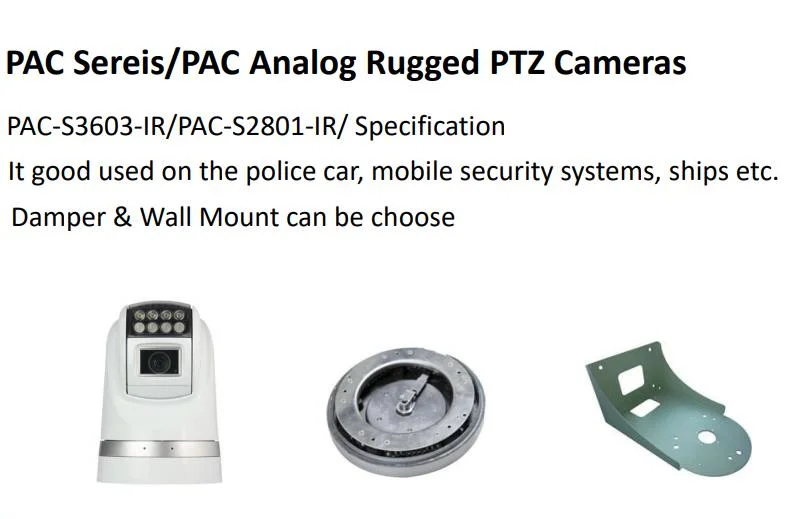 CCTV Mobile Marine Security Camera System Anolog PTZ HD SDI Camera Car Ship