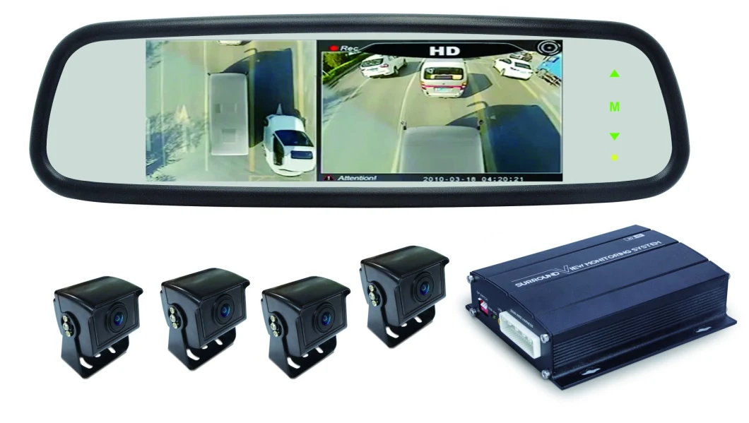 HD1080p Auto Car Camera 360 Around View with Loop Recording and G-Sensor