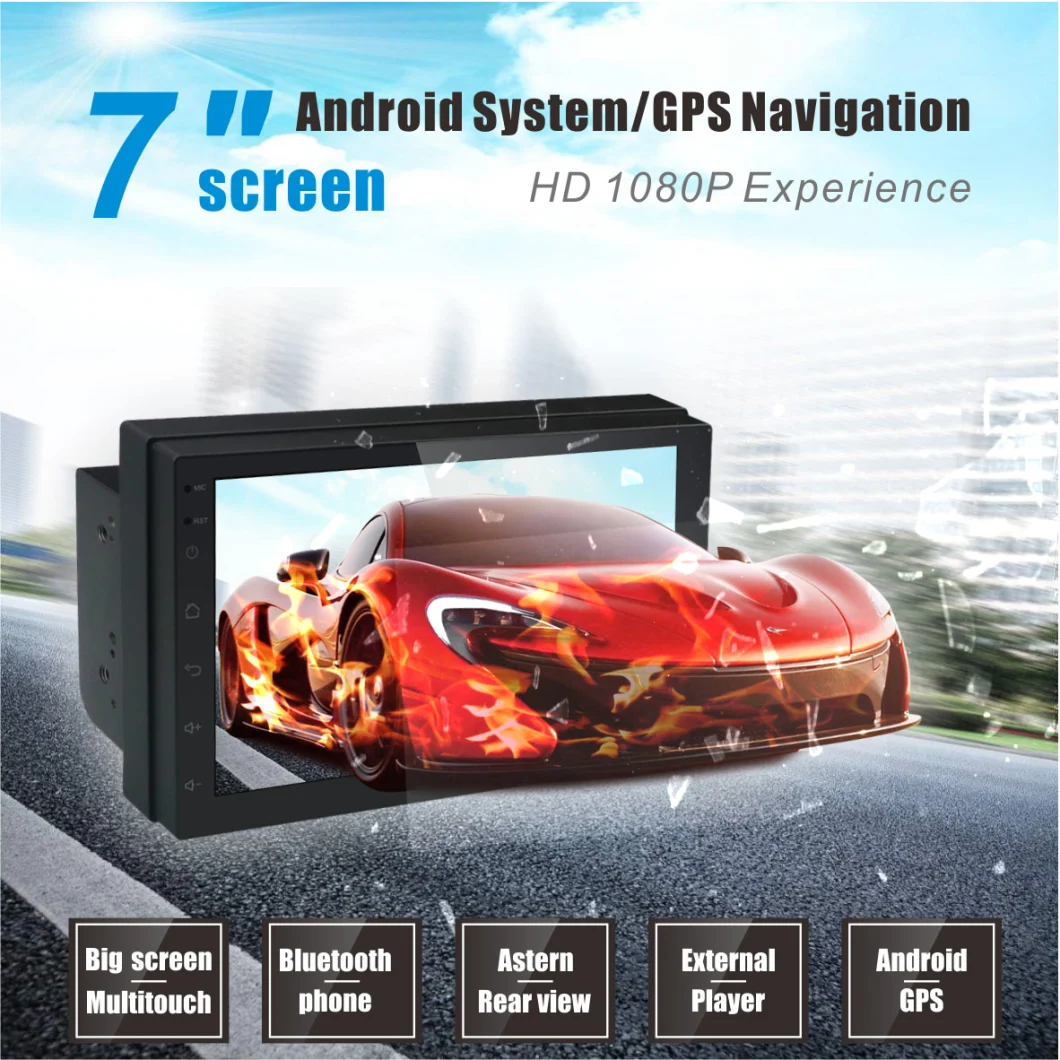 Android 2DIN 7inch Car MP5 Multimedia Player Car Radio with Stereo Video Audio System