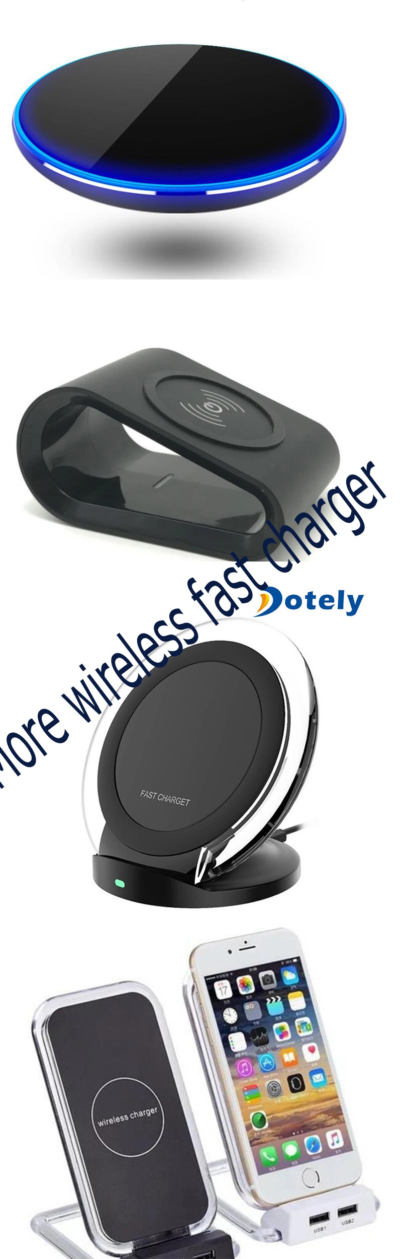 Samsung Mobile Phone Fast Charge Wireless Charging Stand for Qi Enabled Devices