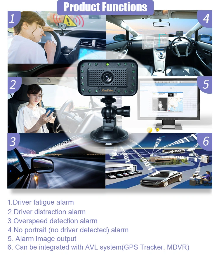 Car Driver Anti Sleep Alarm Car Anti Radar Detector Monitor Camera with Radar Mr688b