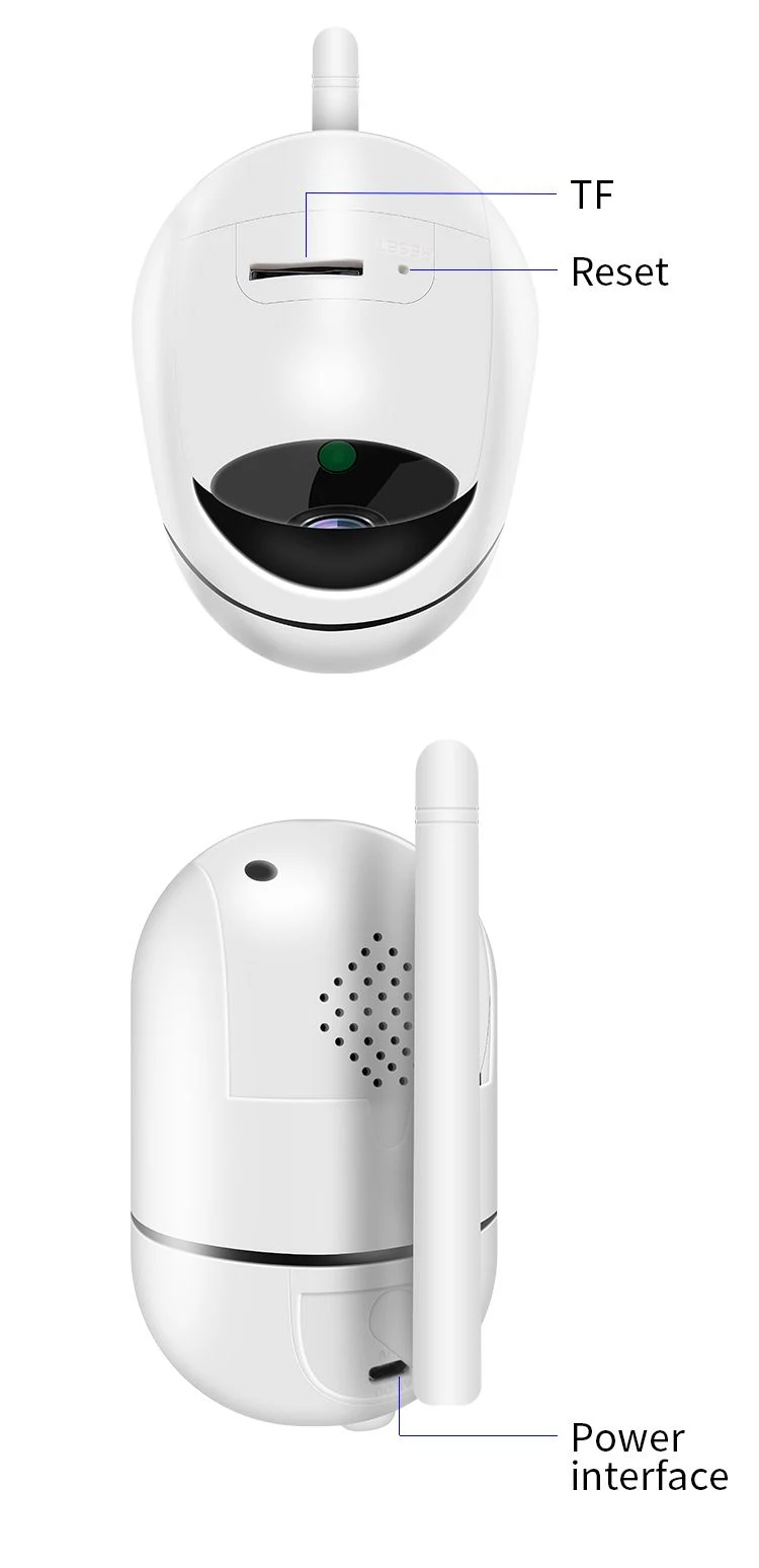 Wireless Auto Rotate Tracking 360 Degree Viewing Remote Hidden IP Camera CCTV Camera