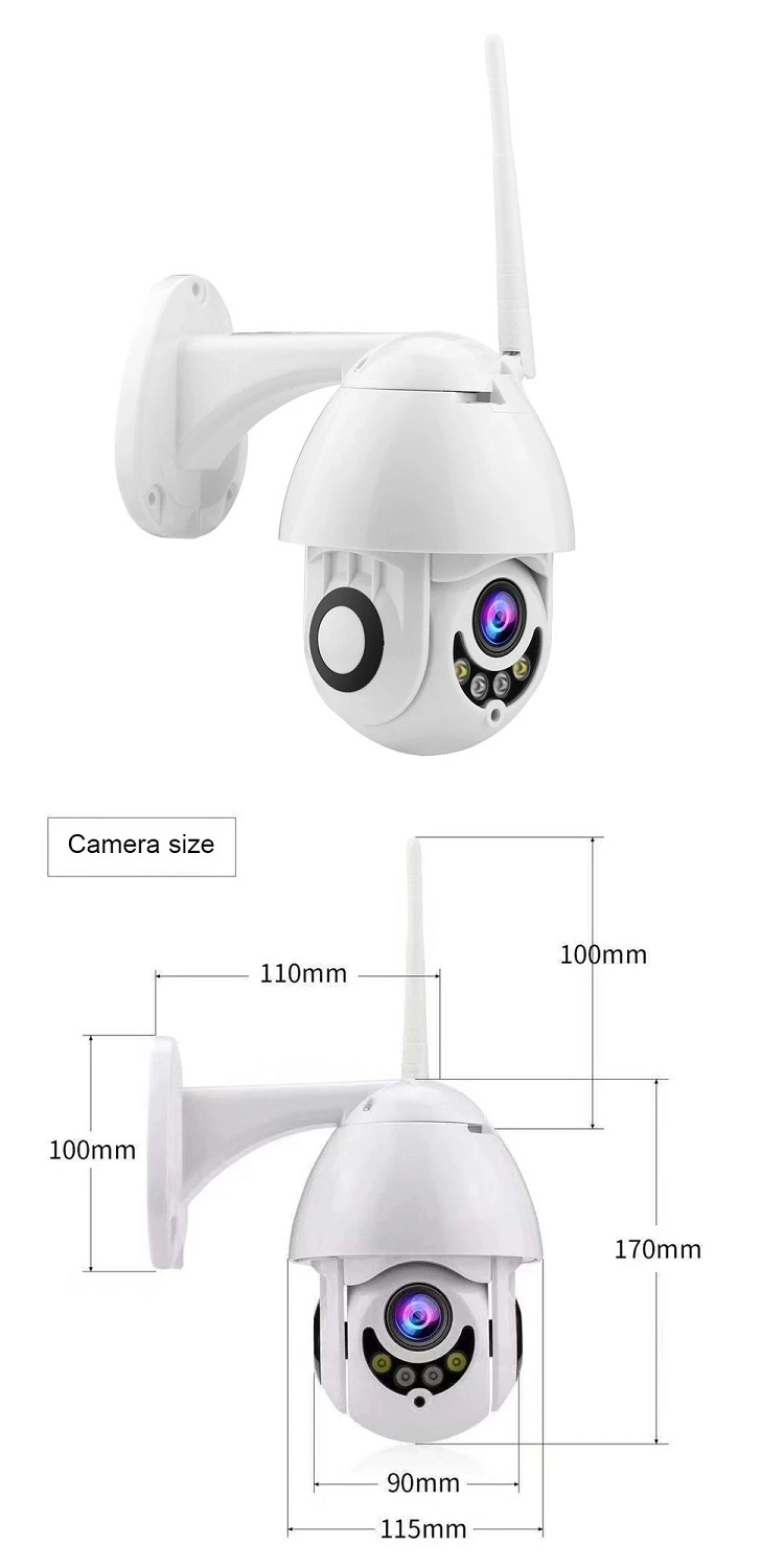 Outdoor PTZ High Speed Dome CCTV Product WiFi Camera 1080P WiFi IP Security Camera Waterproof Camera