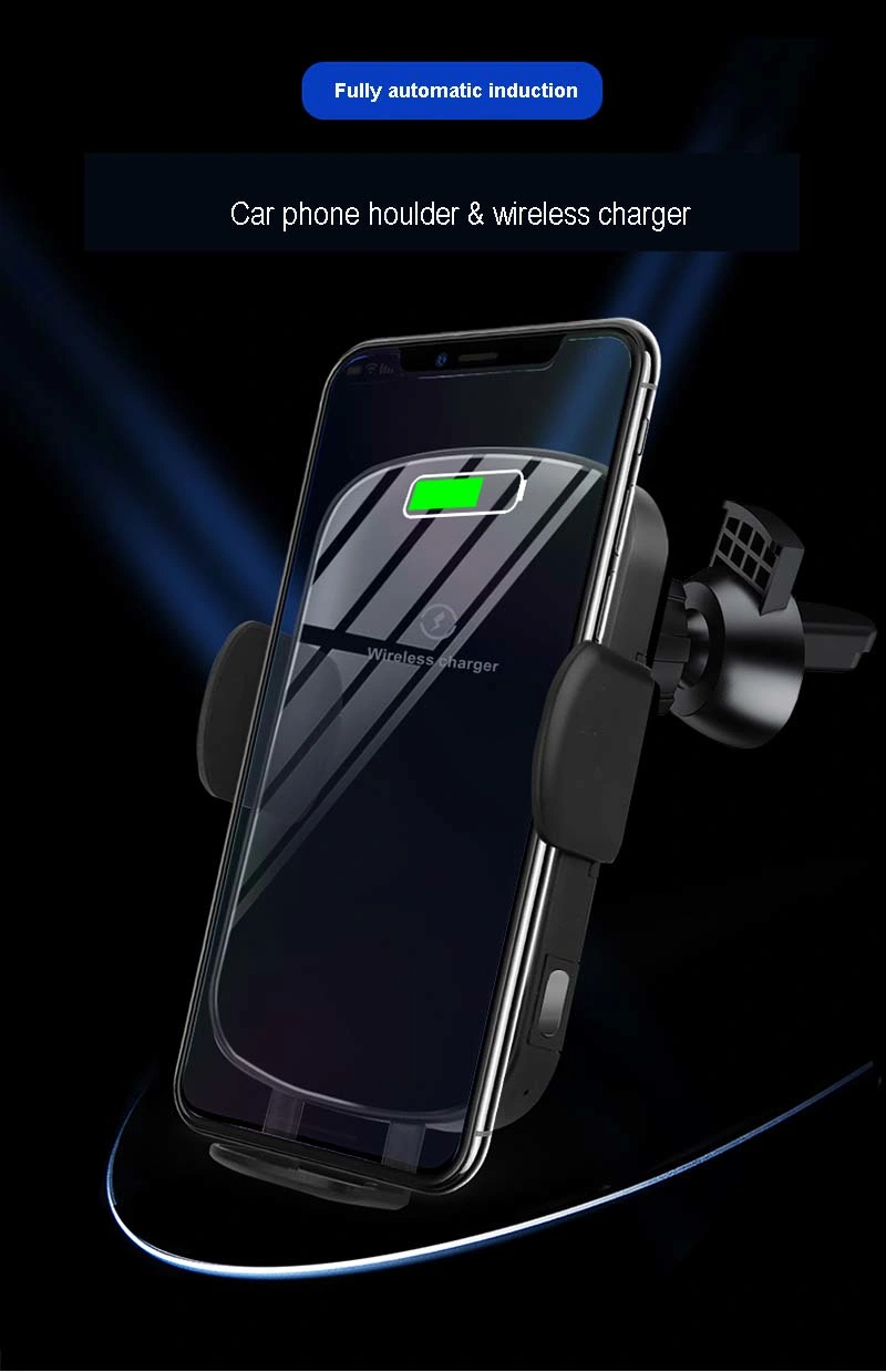 2020 Trending Automatic Close Phone Car Holder Wireless Charger