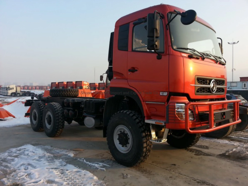 All Terrain 6X6 Dongfeng Left Hand Drive Construction Tractor Crane Trucks