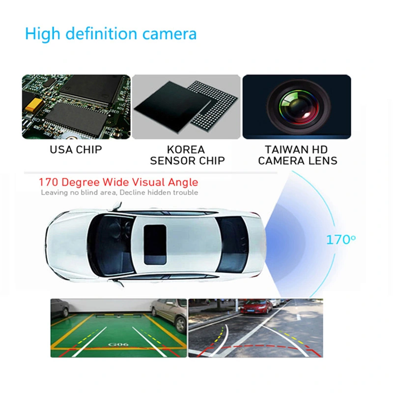HD Night Vision Rear View Camera 170 Wide Angle Reverse Car Camera
