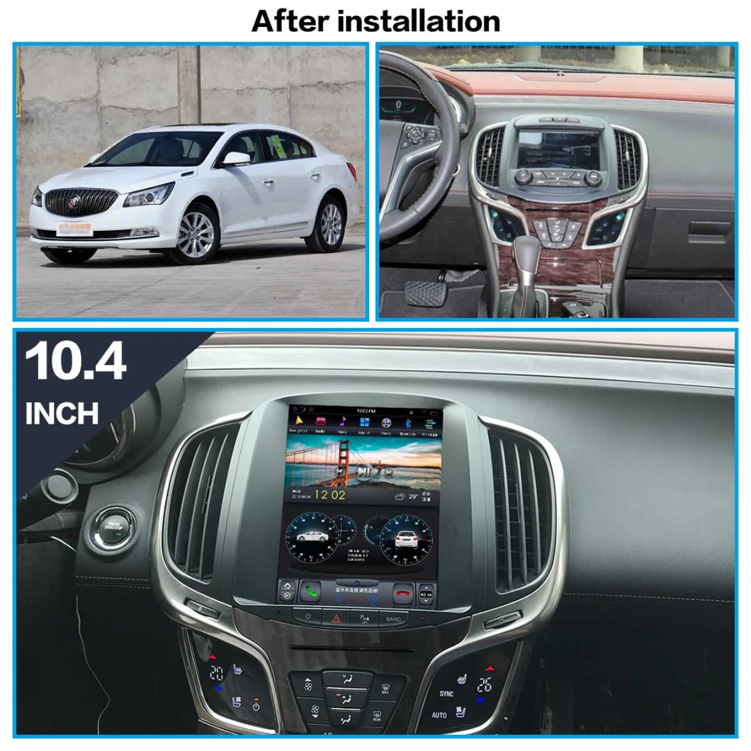 4+128GB Tesla Screen for Buick Lacrosse 2015 2016 2017 2018 2019 Android Multimedia Player GPS Navigation Auto Radio Stereo Unit