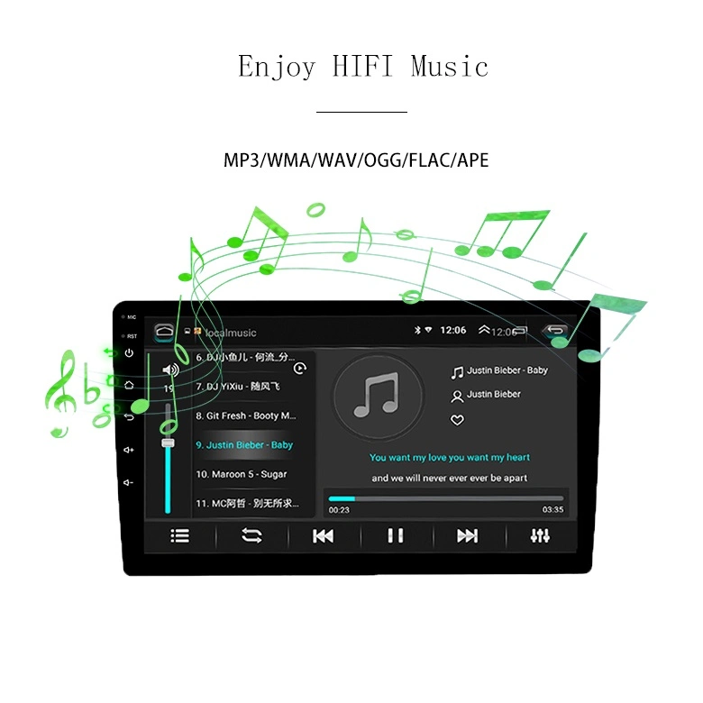 Navigation Multimedia Car Radio Control Instrument Panel Car Stereo HiFi Sound
