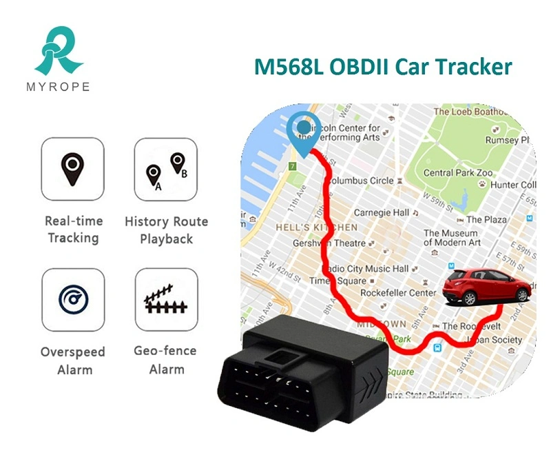 OBD Car GPS Tracker GPRS GSM Vehicle Car Tracking Device OBD2 with Diagnostic Function
