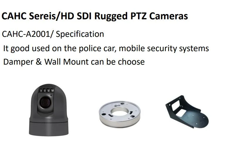 Car Camera System Waterproof Outdoor 20X PTZ Camera