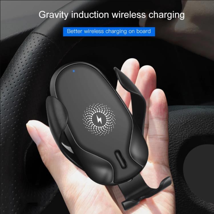 Hocqec 15W Fast Automatic Induction Wireless Car Charger Phone Holder iPhone Apple Huawei Qi Wireless Charger