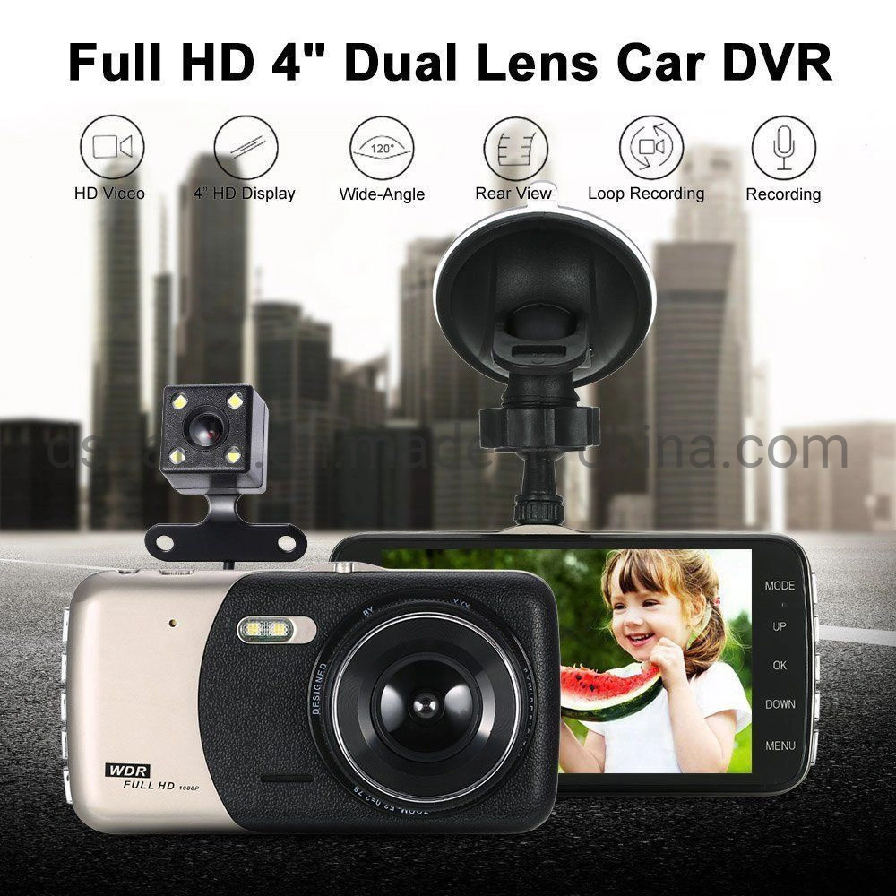 Full HD 1080P 4.0 Inch Video Recorder Camera Smart Dash Car DVR Car Camcorder