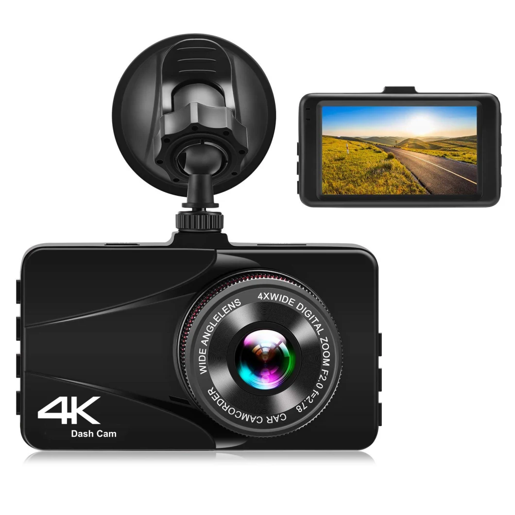 4K /30fps GPS WiFi Car Camera G-Sensor 170 Degree Wide Angle WDR Camera