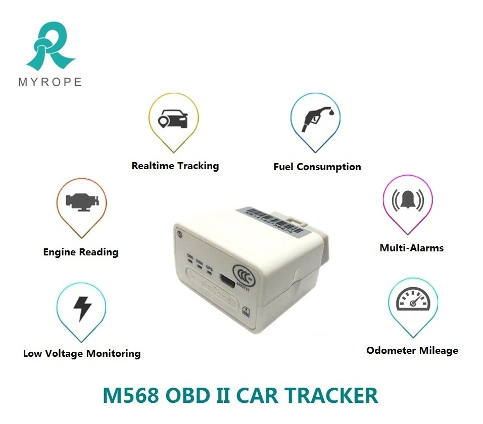 Car GPS Tracker GPRS Vehicle Car Tracking Device OBD2 with Diagnostic Function