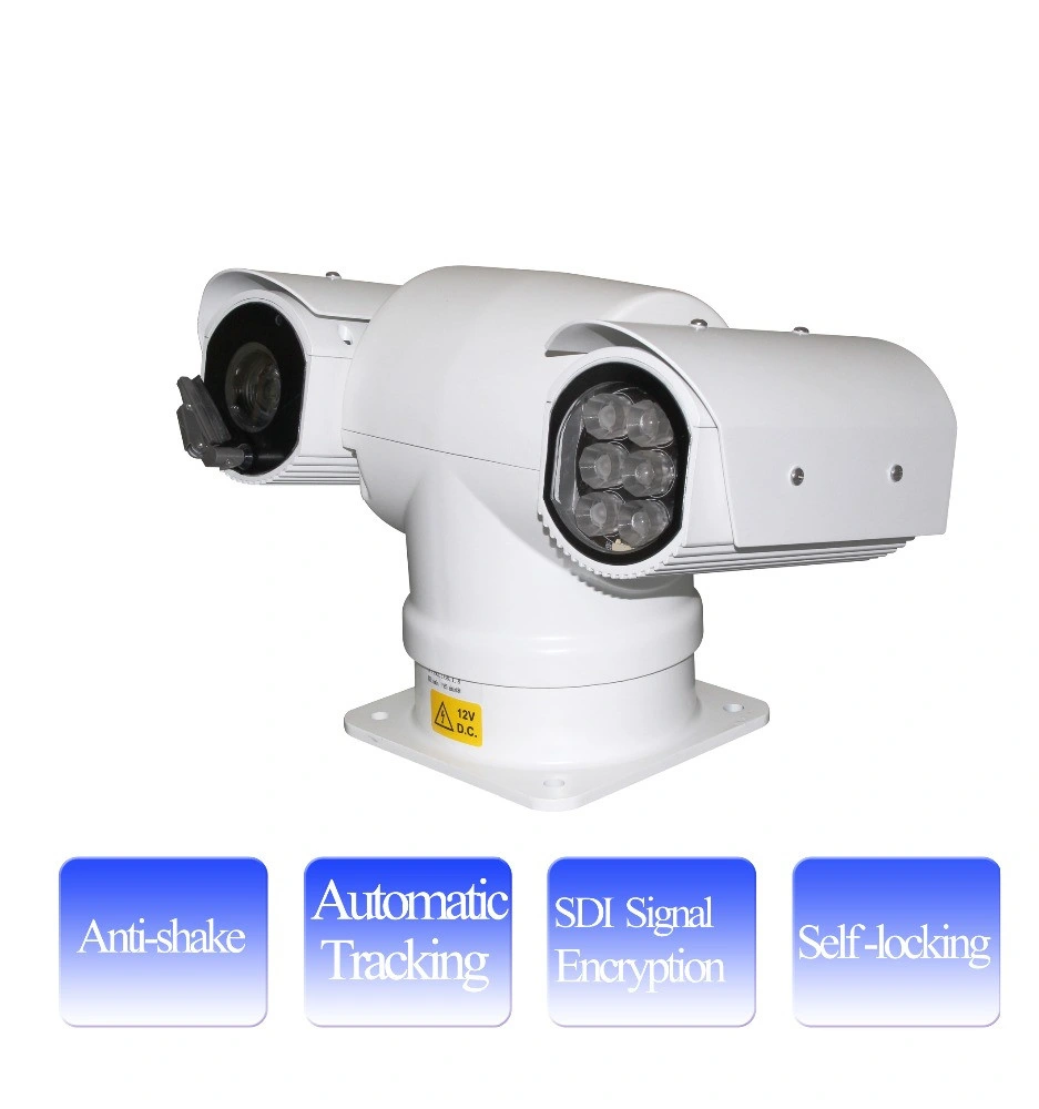 Anti-Shake Self-Locking IP/SDI Signal Encryption CCTV Security Infrared Vehicle Mounted Car PTZ Camera