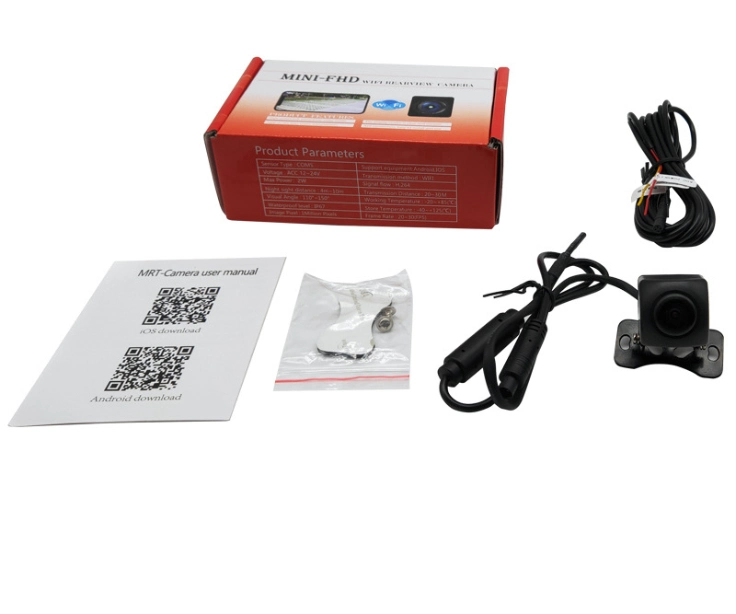 Car Rear View Backup WiFi Camera Full HD CCD Camcorder 170-Degree Waterproof