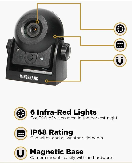 Night Vision Car Camera WiFi IP68 Waterproof