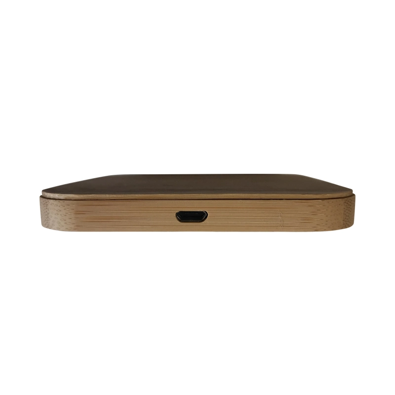 Wireless Phone Charging Station Wood Bamboo Wireless Charger Portable Charger for Iphones