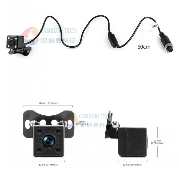 OEM 4 Pin Aviation HD 720p 960p Lens Ahd Mini Car Reverse Surveillance Camera