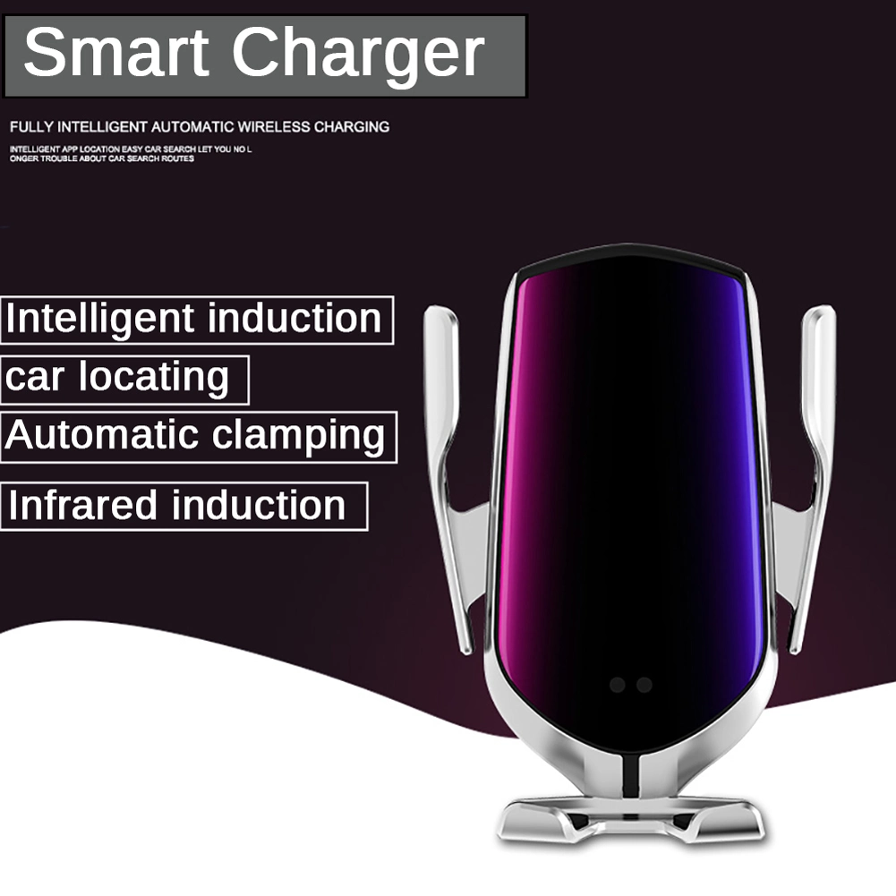 R1 Car Charger 2020 New Product Factory Wholesale Phone Holder 10W Car Wireless Charger Charging for iPhone for Samsung