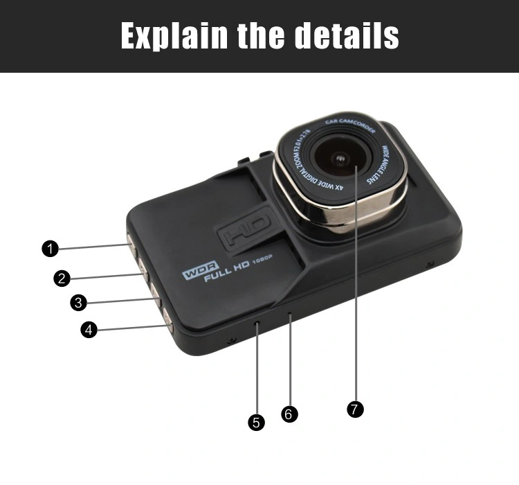 Fh06 Car DVR Camera Camcorder HD Video Parking Recorder Dashcam
