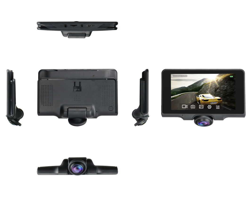 Sunwayi 360 Panoramic Vehicle Dashcam with GPS 1080P Manual Car HD DVR Camera