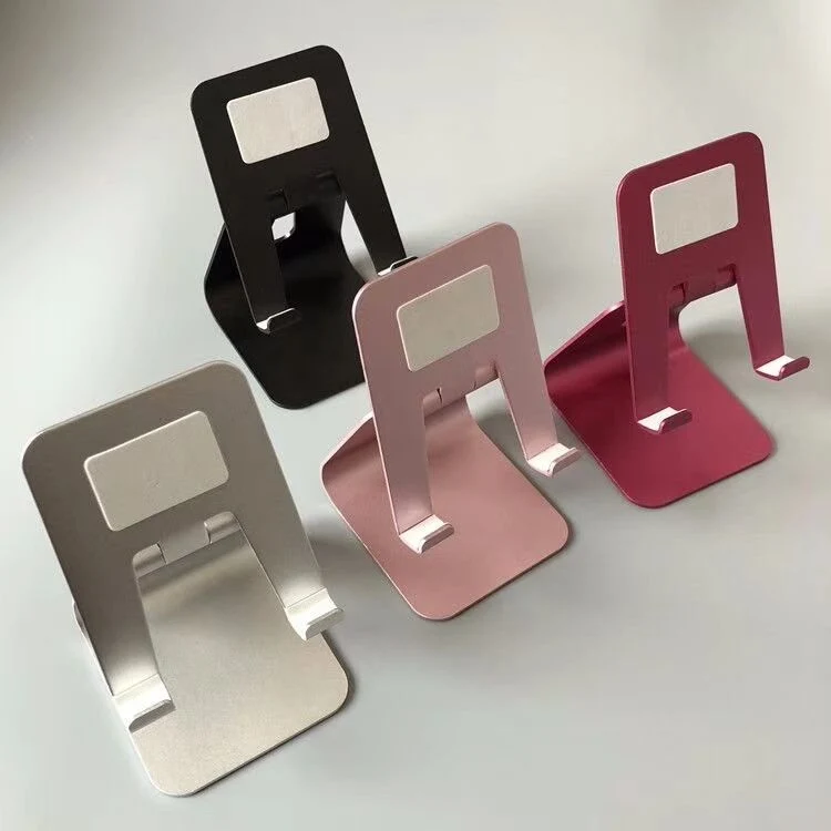 Universal Portable Phone Holder Metal Aluminum Mobile Phone Stand Holder for iPad/iPhone/Samsung/Tablet
