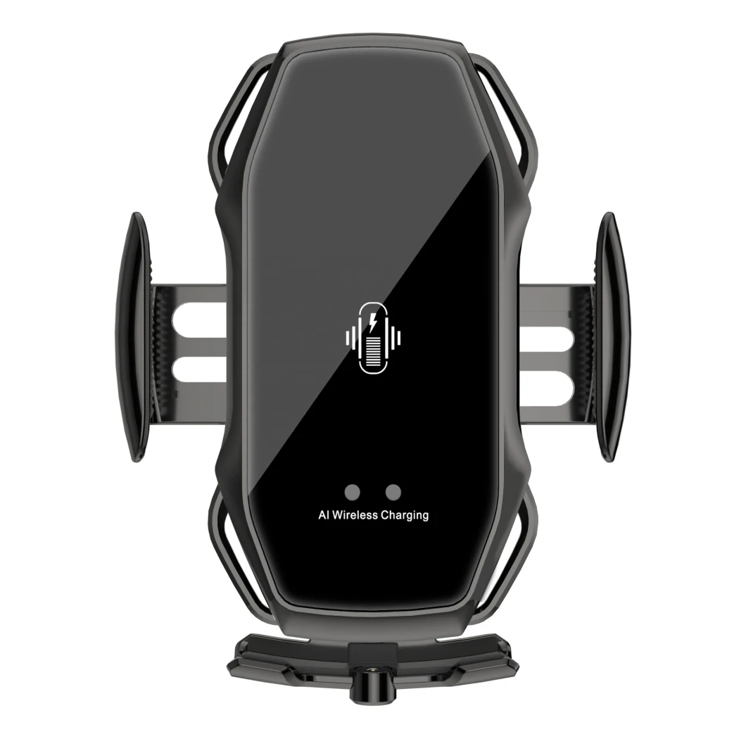 High Technology 10W Fast Charging Car Mount Wireless Car Charger with Voice Broadcast Function