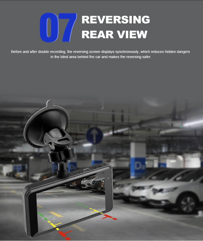 Front and Back Dual Lens Car Camera Car Recorder Camera