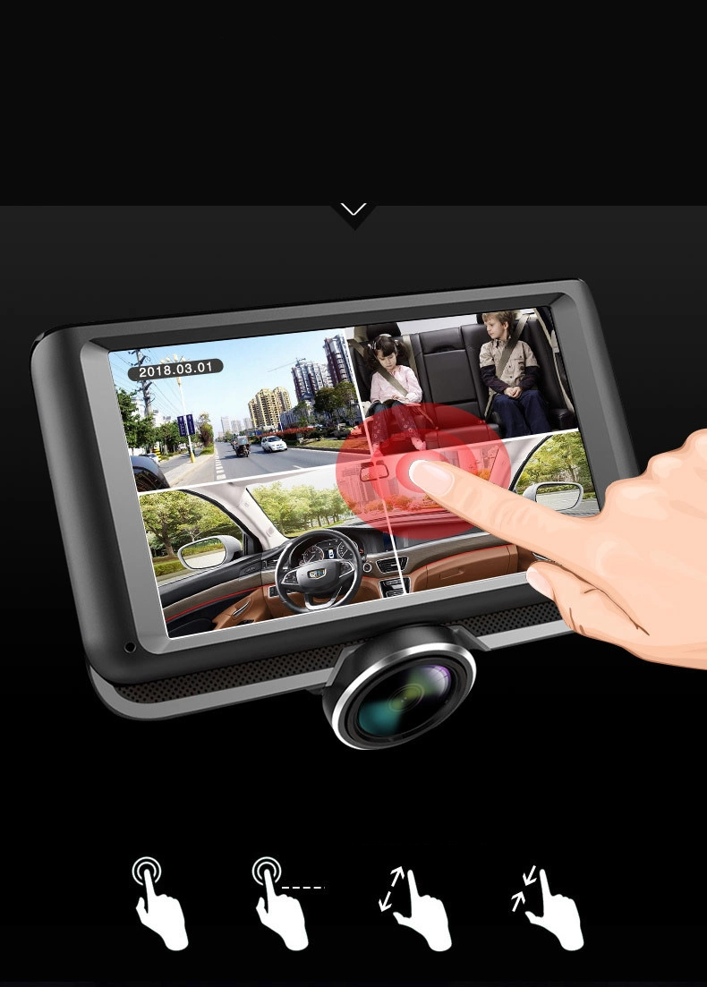 2021hot Sale IPS 3inch TFT Screen FHD 1080P Car DVR 360 Degree Dash Camera
