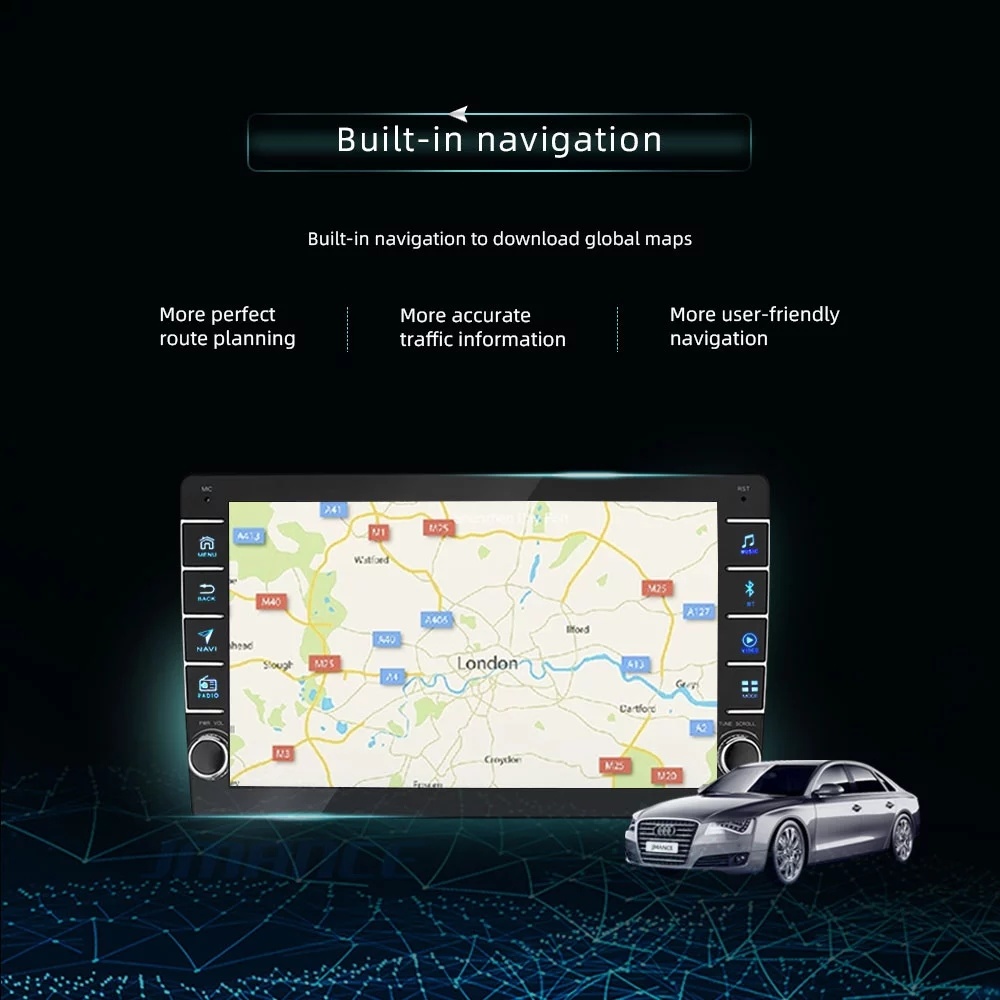 Factory Car GPS Navigation Touch Screen Music System Auto Radios Multimedia Audio Player Car Radio Auto
