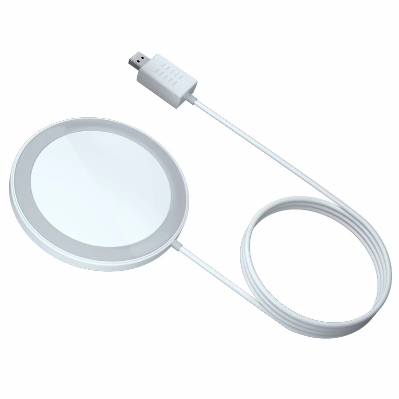 Type C 15W White Magsafe Car Wireless Charger for iPhone 12 Qi Magsafe Charger