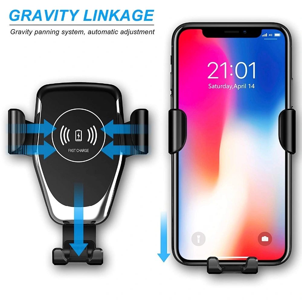 Automatic Car Mount Qi Wireless Charger for iPhone 11 PRO Xs Max X Xr 10W Fast Charging Car Phone Holder Stand for Samsung S10 9