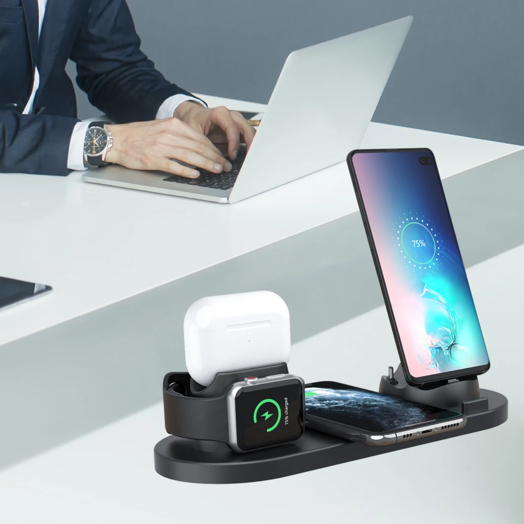 Fast Charger Wireless 6 in 1 Wireless Charging Station Wireless Charger Dock