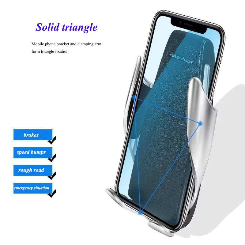 10W Fast Qi Car Holder Wireless Charger for iPhone Samsung Galaxy