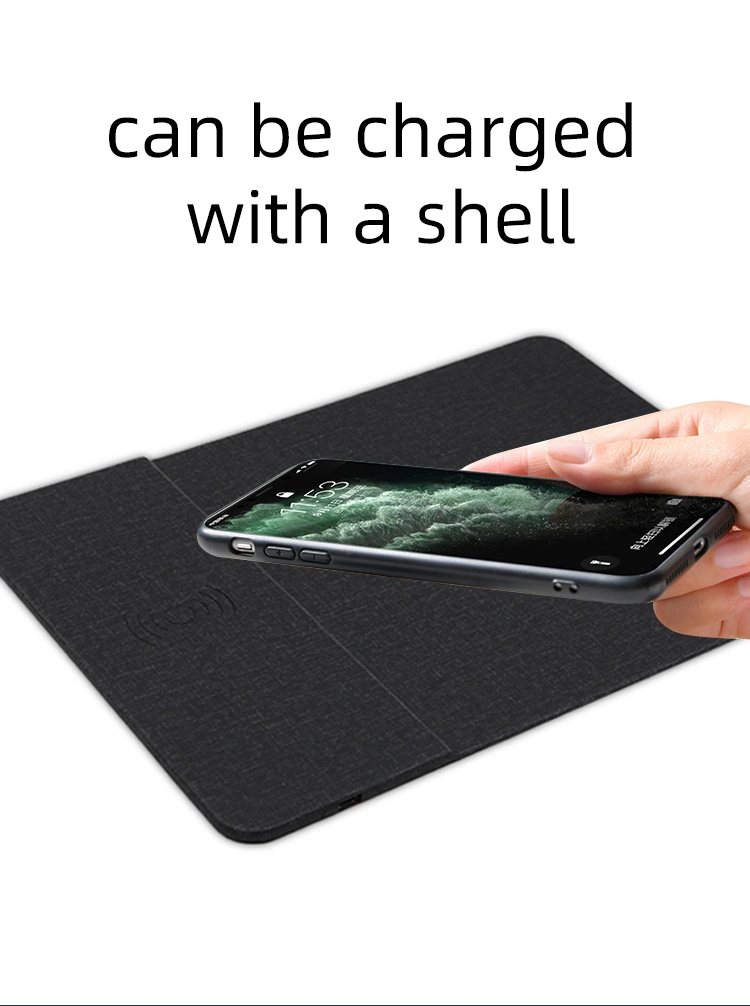 2 in 1 Mouse Pad Wireless Charger Mousepad Fast Charging Pad