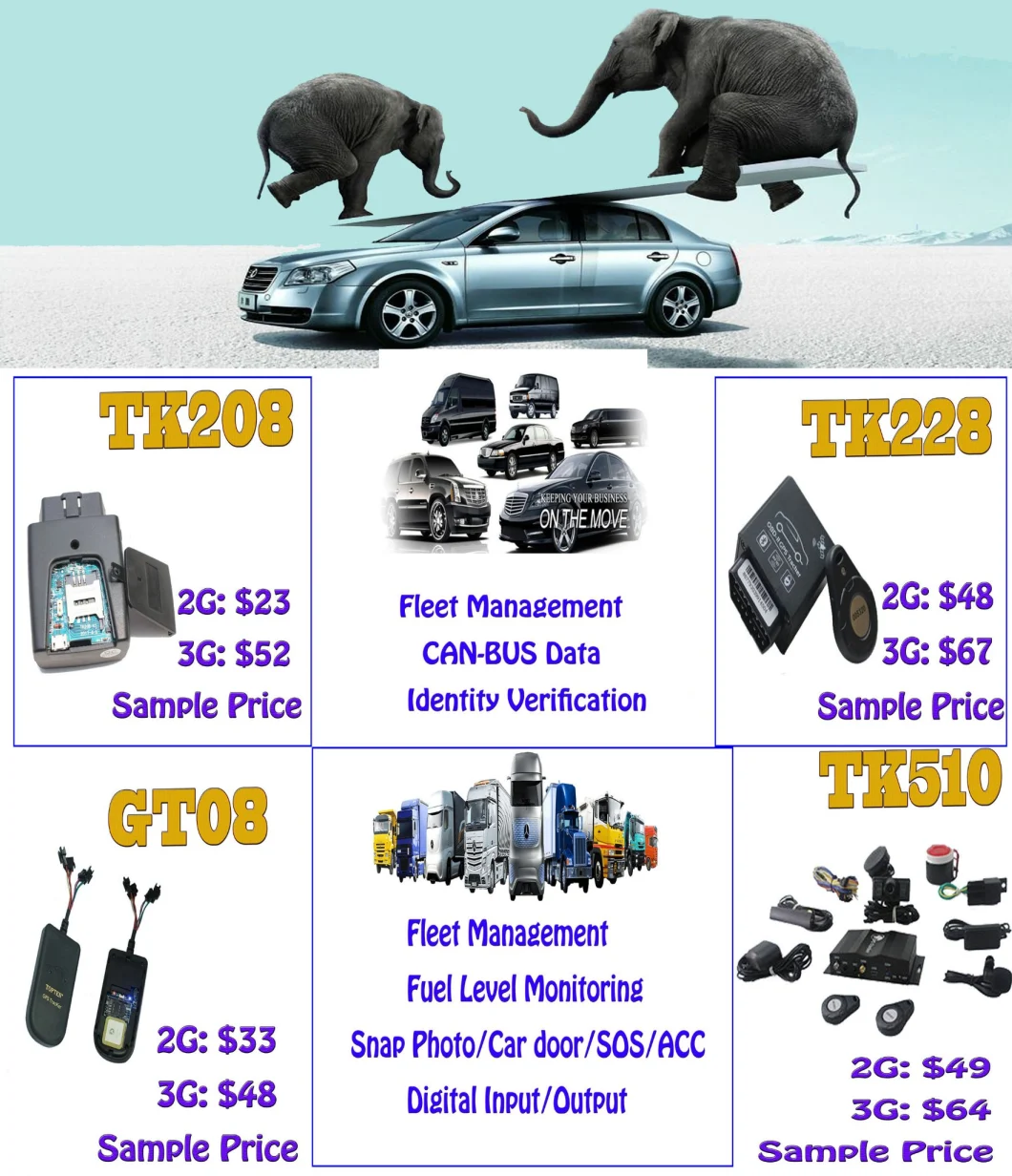 Car GPRS GPS GSM Tracker with Remote Stop Car Function (MT05-L)