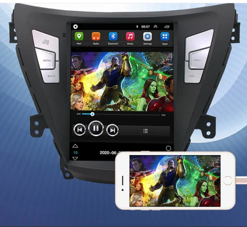 9 Inch Touch Screen WiFi Android 9.1 Car Navigation for Hyundai Elantra 2011-2013